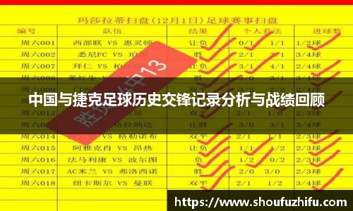 中国与捷克足球历史交锋记录分析与战绩回顾